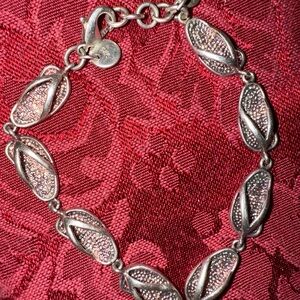 Flip Flops sterling Silver Bracelet 925 11g